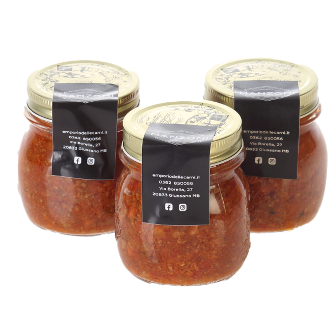 barattoli-sigillati-sugo-ragù-bolognese-gastronomia-produzione-artigianale